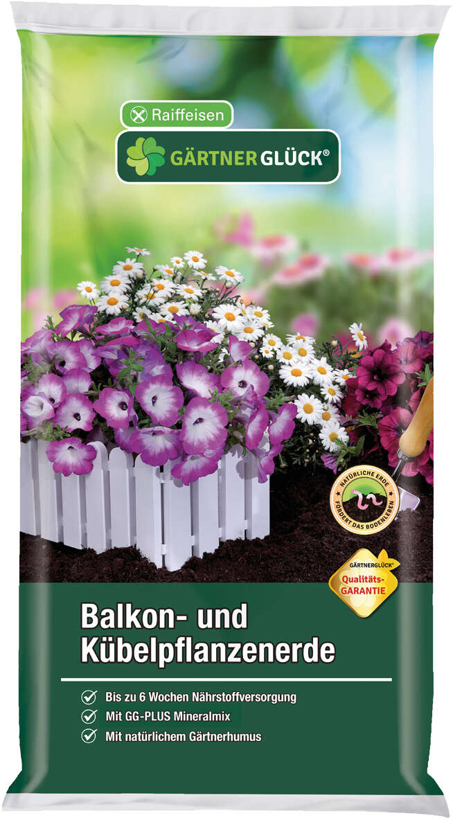 GÄRTNERGLÜCK Balkon- und Kübelpflanzenerde